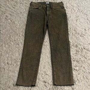Edwin Olive Green Distressed  Denim Jeans